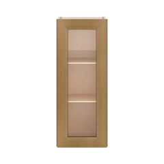 J&K Butterscotch B8 Wall Glass Cabinet - 12" W x 30" H (No Glass Insert)