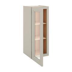 J&K Pebble B6 Wall Glass Cabinet - 12" W x 30" H (No Glass Insert)