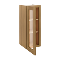 J&K Butterscotch B8 Wall Glass Cabinet - 12" W x 30" H (No Glass Insert)