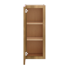 J&K Butterscotch B8 Wall Glass Cabinet - 12" W x 30" H (No Glass Insert)