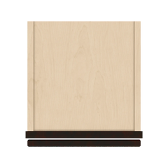 J&K Espresso K8 Wall Glass Cabinet - 12" W x 30" H (No Glass Insert)
