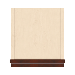 J&K Mahogany J5 Wall Glass Cabinet - 12" W x 30" H (No Glass Insert)