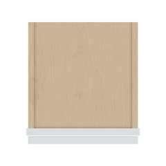 J&K White Shaker S8 Wall Glass Cabinet - 12" W x 30" H (No Glass Insert)