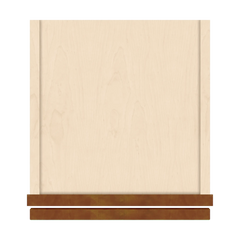 J&K Mocha Glazed K10 Wall Glass Cabinet - 12" W x 30" H (No Glass Insert)