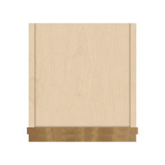 J&K Butterscotch B8 Wall Glass Cabinet - 12" W x 30" H (No Glass Insert)