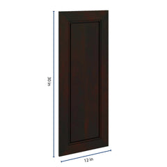 J&K Espresso K8 Dummy Insert Door Panel 12" W x 30" H