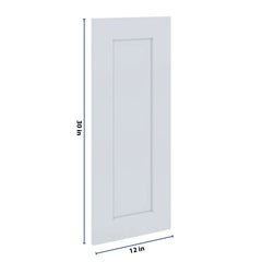 J&K White Shaker S8 Dummy Insert Door Panel 12" W x 30" H