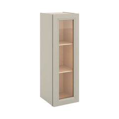 J&K Pebble B6 Wall Glass Cabinet - 12" W x 36" H (No Glass Insert)