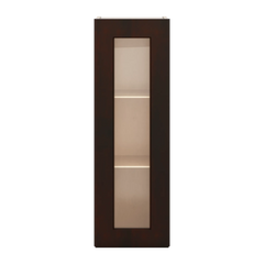 J&K Java Coffee S1 Wall Glass Cabinet - 12" W x 36" H (No Glass Insert)