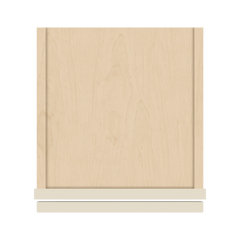 J&K Pearl Glazed H9 Wall Glass Cabinet - 12" W x 36" H (No Glass Insert)