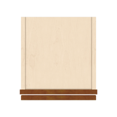 J&K Mocha Glazed K10 Wall Glass Cabinet - 12" W x 36" H (No Glass Insert)