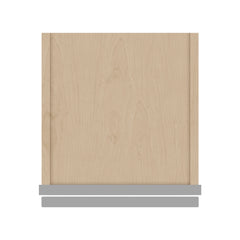 J&K Castle Grey S5 Wall Glass Cabinet - 12" W x 36" H (No Glass Insert)