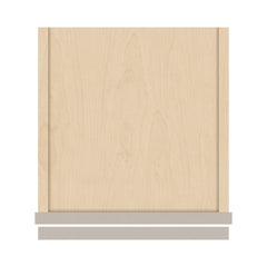 J&K Pebble B6 Wall Glass Cabinet - 12" W x 36" H (No Glass Insert)