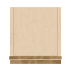 J&K Butterscotch B8 Wall Glass Cabinet - 12" W x 36" H (No Glass Insert)