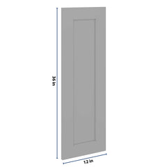 J&K Castle Grey S5 Dummy Insert Door Panel 12" W x 36" H