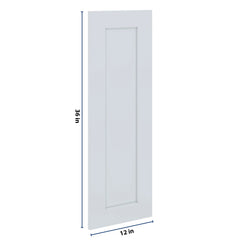 J&K White Shaker S8 Dummy Insert Door Panel 12" W x 36" H