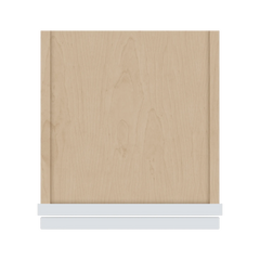 J&K White Shaker S8 Wall Glass Cabinet - 12" W x 42" H (No Glass Insert)