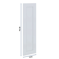 J&K White Shaker S8 Dummy Insert Door Panel 12" W x 42" H