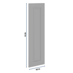 J&K Castle Grey S5 Dummy Insert Door Panel 12" W x 42" H