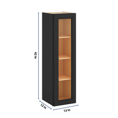 j-k-charcoal-e2-wall-glass-cabinet-12-w-x-42-h-no-glass-insert