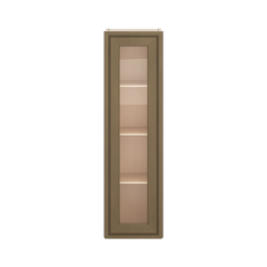 J&K Hazel H8 Wall Glass Cabinet - 12" W x 42" H (No Glass Insert)