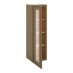 J&K Hazel H8 Wall Glass Cabinet - 12" W x 42" H (No Glass Insert)
