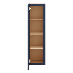 J&K Naval B7 Wall Glass Cabinet - 12" W x 42" H (No Glass Insert)