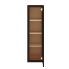 J&K Java Coffee S1 Wall Glass Cabinet - 12" W x 42" H (No Glass Insert)