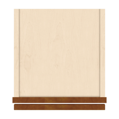J&K Mocha Glazed K10 Wall Glass Cabinet - 12" W x 42" H (No Glass Insert)