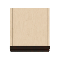 J&K Espresso K8 Wall Glass Cabinet - 12" W x 42" H (No Glass Insert)