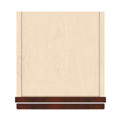 J&K Mahogany J5 Wall Glass Cabinet - 12" W x 42" H (No Glass Insert)