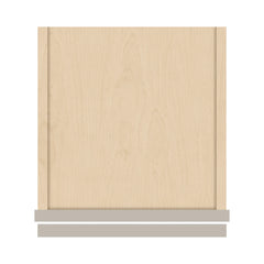 J&K Pebble B6 Wall Glass Cabinet - 12" W x 42" H (No Glass Insert)