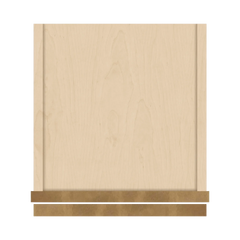 J&K Butterscotch B8 Wall Glass Cabinet - 12" W x 42" H (No Glass Insert)