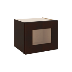 J&K Java Coffee S1 Wall Glass Cabinet - 15" W x 12" H (No Glass Insert)
