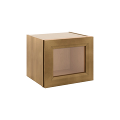 J&K Butterscotch B8 Wall Glass Cabinet - 15" W x 12" H (No Glass Insert)