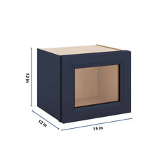 J&K Naval B7 Wall Glass Cabinet - 15" W x 12" H (No Glass Insert)