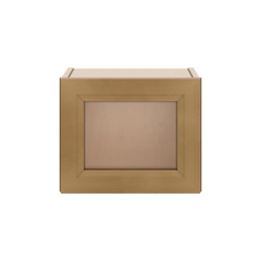 J&K Butterscotch B8 Wall Glass Cabinet - 15" W x 12" H (No Glass Insert)