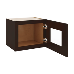 J&K Java Coffee S1 Wall Glass Cabinet - 15" W x 12" H (No Glass Insert)