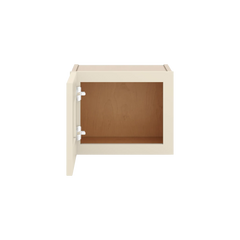 J&K Pearl Glazed H9 Wall Glass Cabinet - 15" W x 12" H (No Glass Insert)