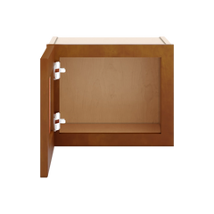 J&K Mocha Glazed K10 Wall Glass Cabinet - 15" W x 12" H (No Glass Insert)