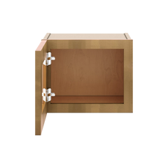 J&K Butterscotch B8 Wall Glass Cabinet - 15" W x 12" H (No Glass Insert)