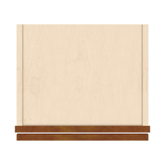 J&K Mocha Glazed K10 Wall Glass Cabinet - 15" W x 12" H (No Glass Insert)