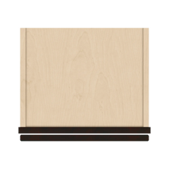 J&K Espresso K8 Wall Glass Cabinet - 15" W x 12" H (No Glass Insert)