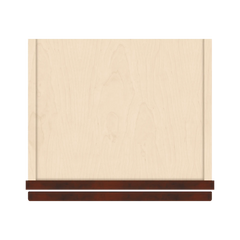 J&K Mahogany J5 Wall Glass Cabinet - 15" W x 12" H (No Glass Insert)