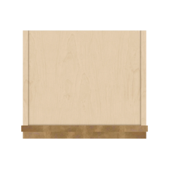 J&K Butterscotch B8 Wall Glass Cabinet - 15" W x 12" H (No Glass Insert)