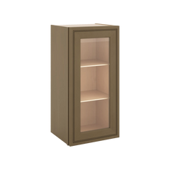 J&K Hazel H8 Wall Glass Cabinet - 15" W x 30" H (No Glass Insert)