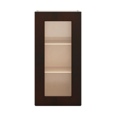 J&K Java Coffee S1 Wall Glass Cabinet - 15" W x 30" H (No Glass Insert)