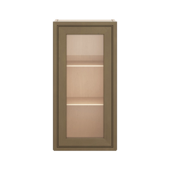 J&K Hazel H8 Wall Glass Cabinet - 15" W x 30" H (No Glass Insert)