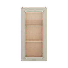 J&K Pebble B6 Wall Glass Cabinet - 15" W x 30" H (No Glass Insert)