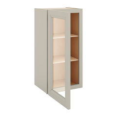 J&K Pebble B6 Wall Glass Cabinet - 15" W x 30" H (No Glass Insert)